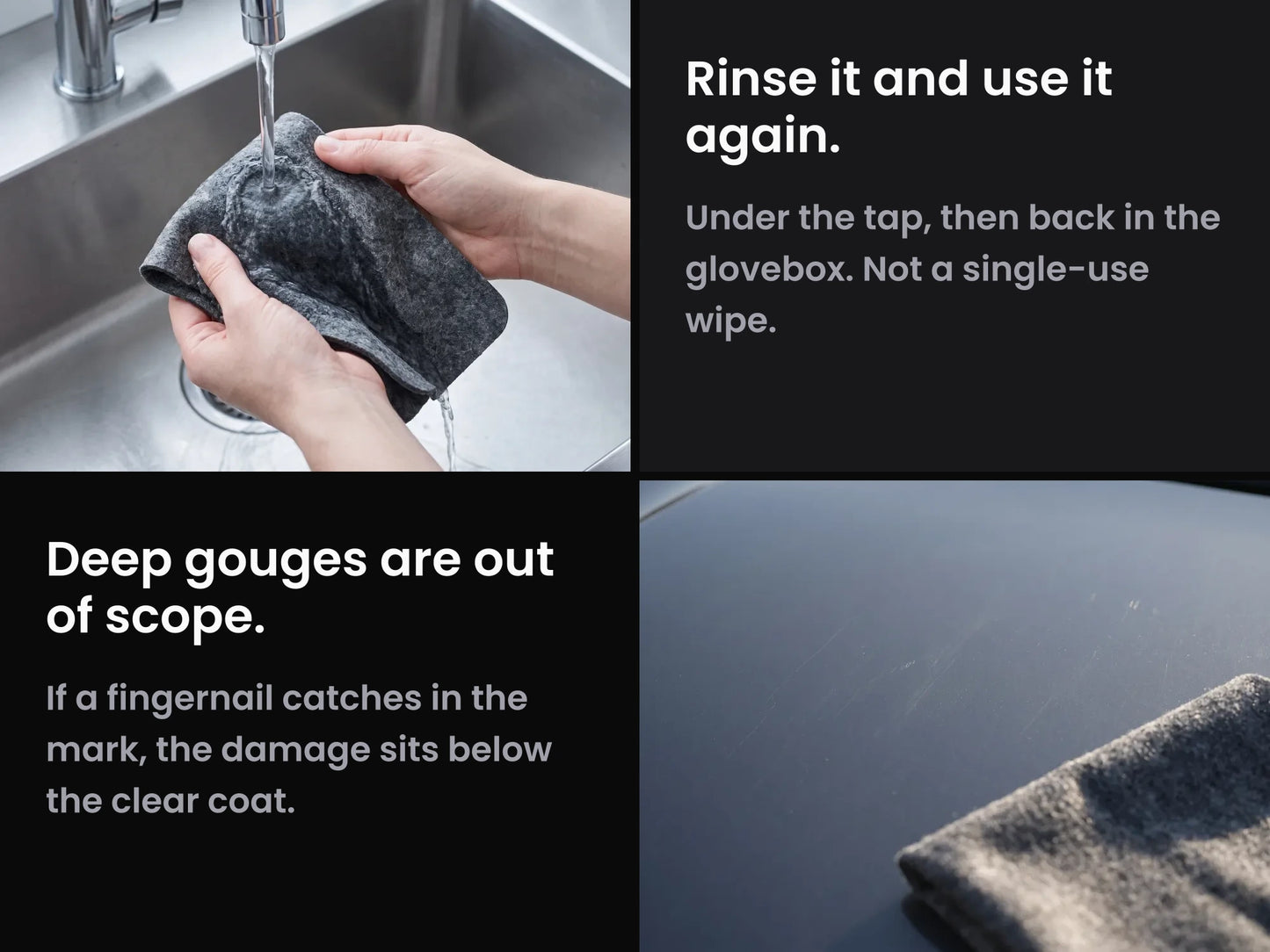 NanoPolix — Nano-coated car scratch-repair cloth